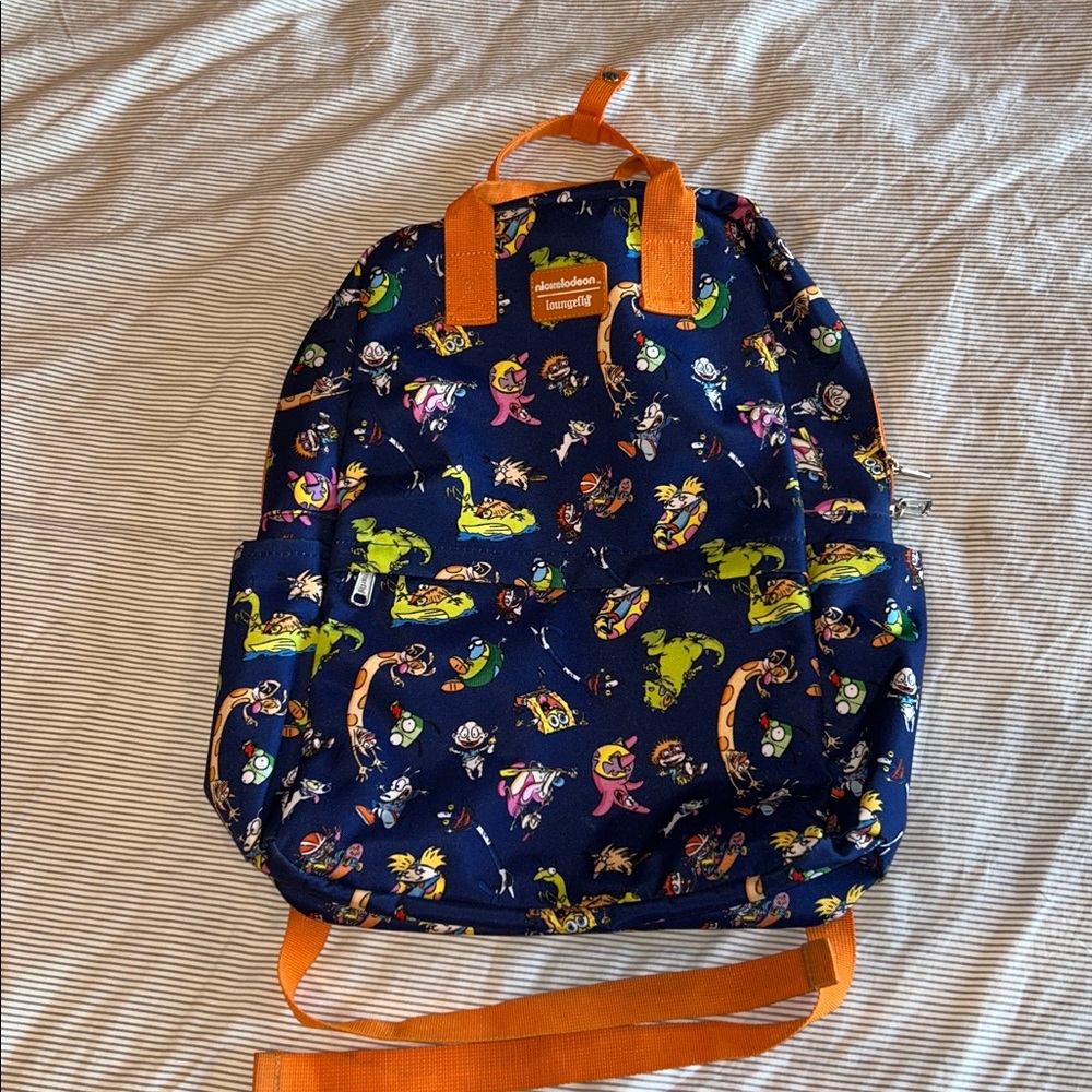 Loungefly Nickelodeon Original Cartoon Characters Nylon School‎ Backpack